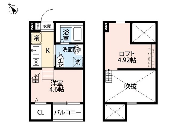 東枇杷島駅 徒歩12分 2階の物件間取画像